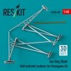 RESKIT RSU48-0482 Sea King blade fold restraint systems for Hasegawa kit (3D Printed) 1/48